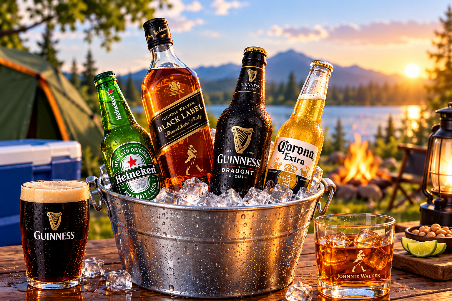 Bottles and cool drinks at Campers Nature Nest